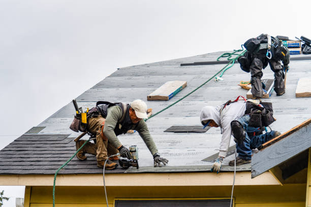 Professional Flat Roof Repair technician working in Hastings, FL